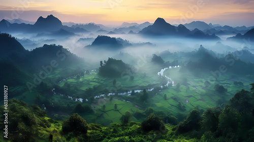 A Panorama of a Verdant Valley