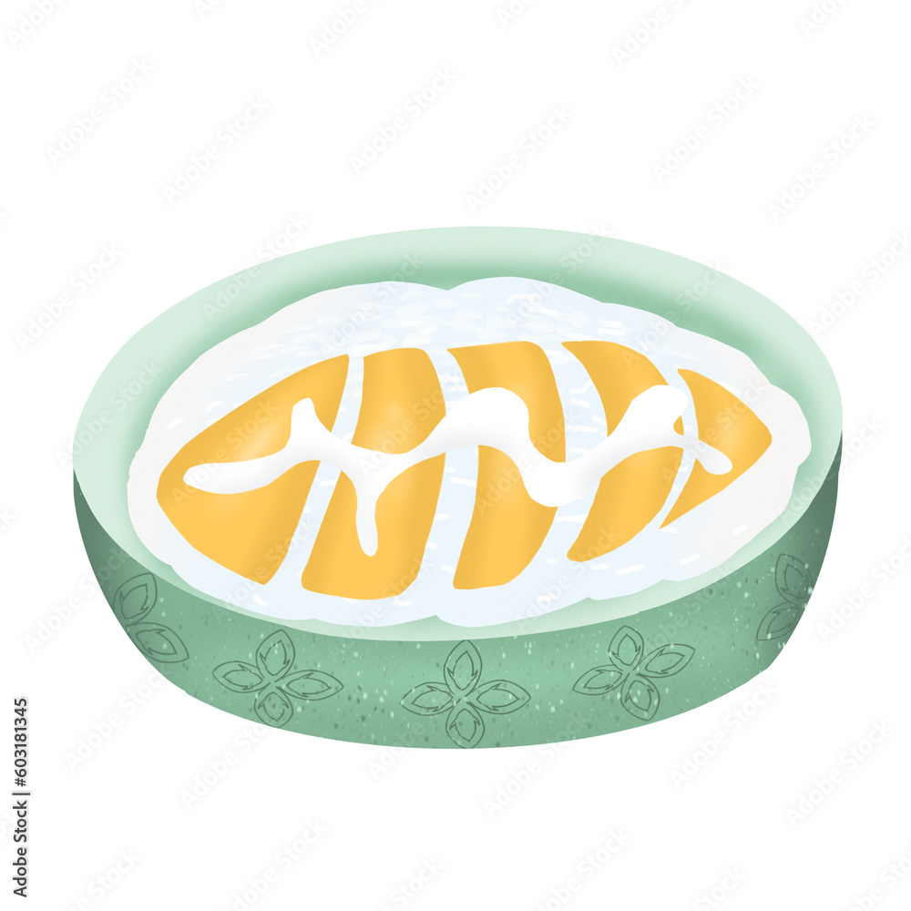 Mango sticky rice, sticky rice, mango, dessert, Thai dessert, Thai food, Thai, delicious, dessert, Thai culture, beautiful Mango sticky rice, sticky rice, mango, dessert, Thai dessert, Thai food, Thai, delicious, dessert, Thai culture, beautiful