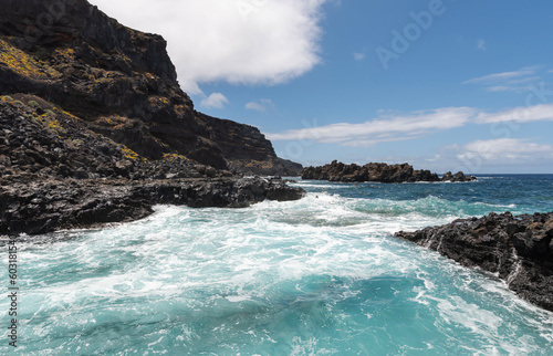 Wild coast of the island of El Hierro, Canary.