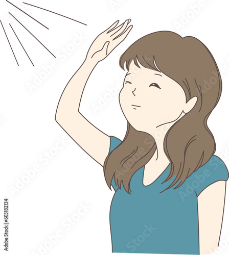 紫外線を気にする女性
