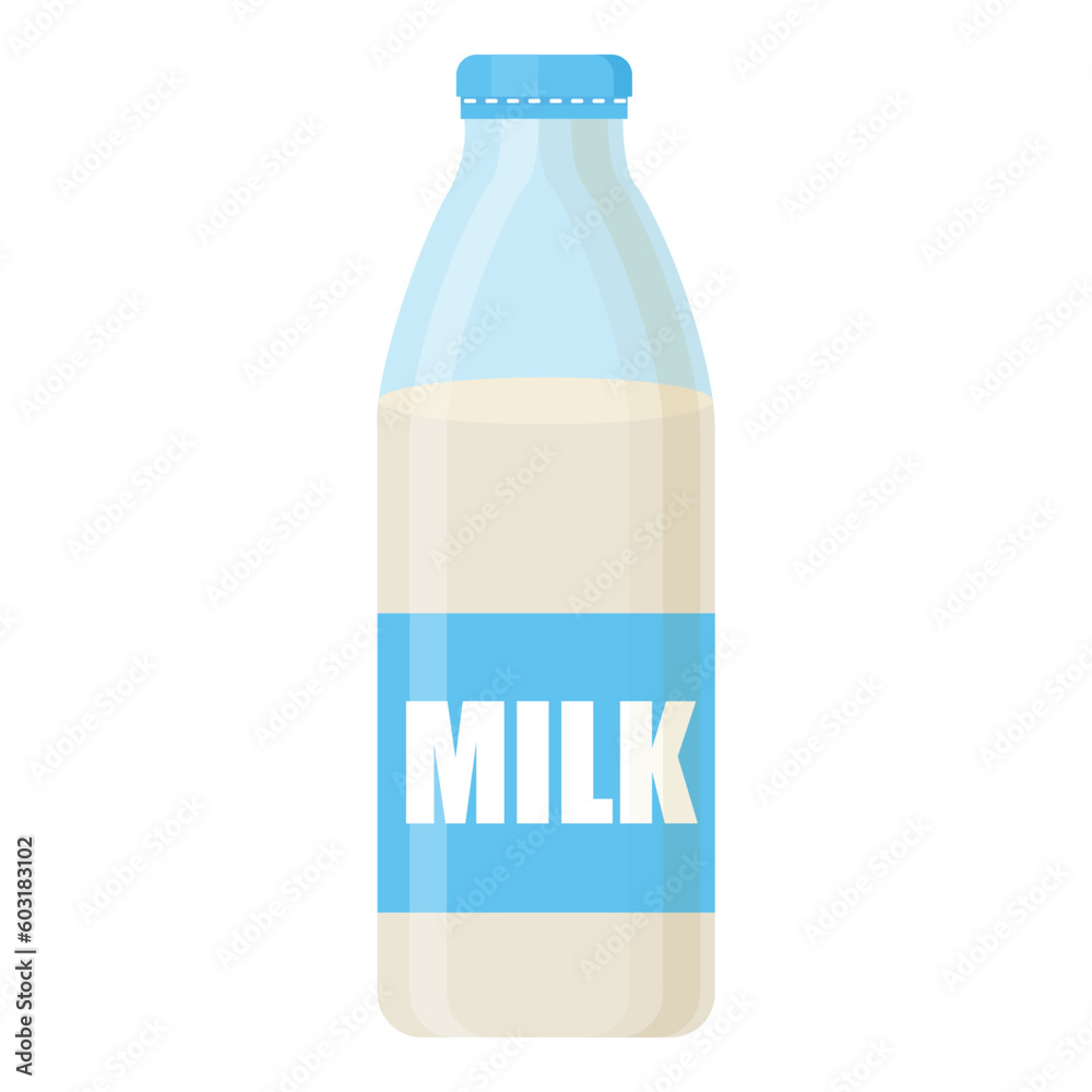 Vector cartoon image of dairy products. A container with milk. The concept of a healthy lifestyle and cooking. An element for your design. Vector cartoon image of dairy products. A container with milk. The concept of a healthy lifestyle and cooking. An element for your design.