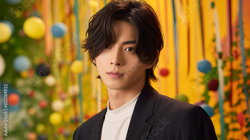 男性アイドル・俳優・芸能人・ホストなどのイケメンアジア人男性（Generative AI）
