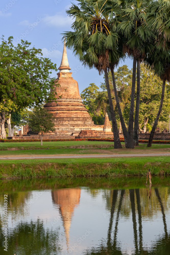 Statue and stupa