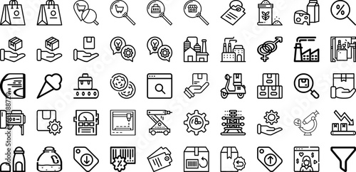 Set Of Product Icons Collection Isolated Silhouette Solid Icons Including Product, Display, 3D, Podium, Abstract, Stand, Background Infographic Elements Logo Vector Illustration