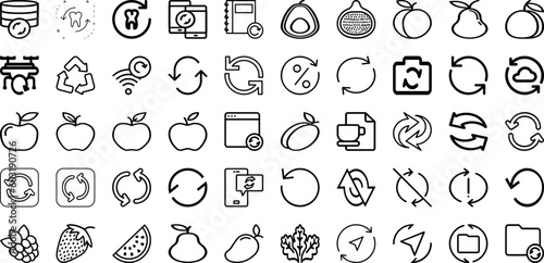 Set Of Fresh Icons Collection Isolated Silhouette Solid Icons Including Air, Fresh, Illustration, Background, Wind, Design, Vector Infographic Elements Logo Vector Illustration