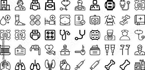 Set Of Health Icons Collection Isolated Silhouette Solid Icons Including Health  Care  People  Concept  Mental  Medicine  Medical Infographic Elements Logo Vector Illustration