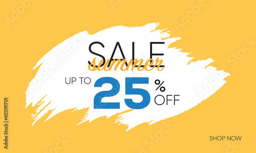 sale summer up to 25% off vector, summer sale poster trendy design, summer sale poster vector art