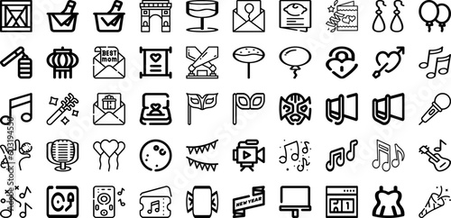 Fototapeta Naklejka Na Ścianę i Meble -  Set Of Part Icons Collection Isolated Silhouette Solid Icons Including Service, Vehicle, Automotive, Auto, Repair, Car, Spare Infographic Elements Logo Vector Illustration