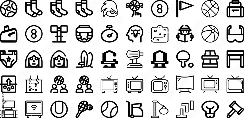 Set Of Play Icons Collection Isolated Silhouette Solid Icons Including Play, Vector, Symbol, Illustration, Media, Button, Icon Infographic Elements Logo Vector Illustration