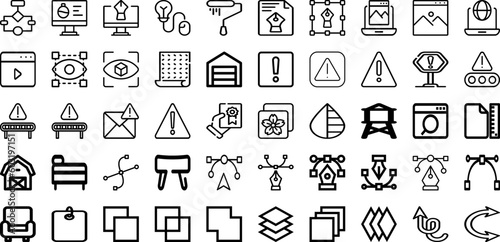 Set Of Sign Icons Collection Isolated Silhouette Solid Icons Including Vector, Sign, Illustration, Background, Symbol, Traffic, Isolated Infographic Elements Logo Vector Illustration