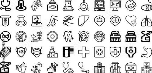 Set Of Care Icons Collection Isolated Silhouette Solid Icons Including Woman, People, Patient, Health, Care, Support, Happy Infographic Elements Logo Vector Illustration