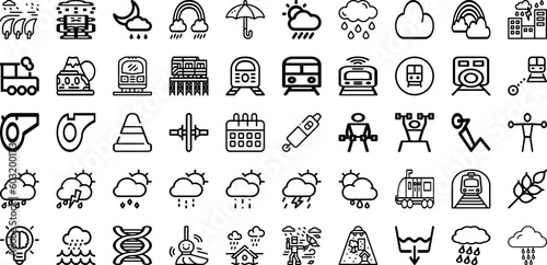 Set Of Rain Icons Collection Isolated Silhouette Solid Icons Including Nature  Rain  Water  Wet  Drop  Background  Weather Infographic Elements Logo Vector Illustration