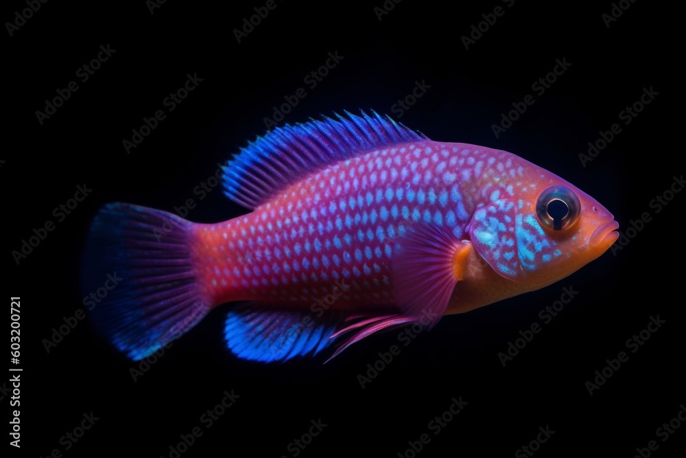 Portrait a beautiful fish in the ocean Portrait a beautiful fish in the ocean