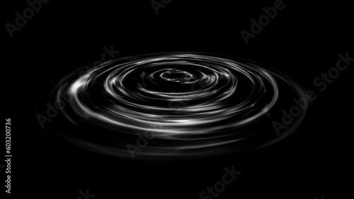 Water drop ripple diffusion animation, alpha channel