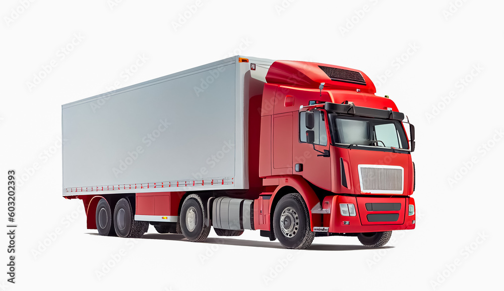 truck isolated on white