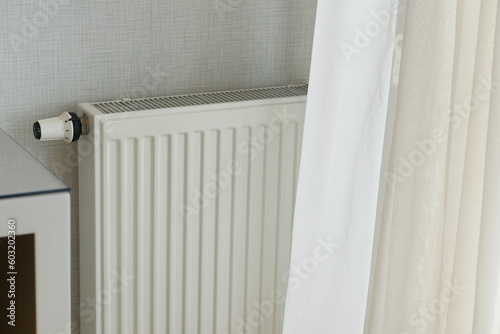 Wallpaper Mural heating radiator under window in the room Torontodigital.ca