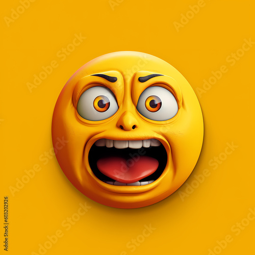 Scared Emoji. Created By AI. 