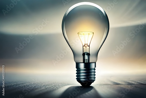 Bulb symbolizing innovative idea