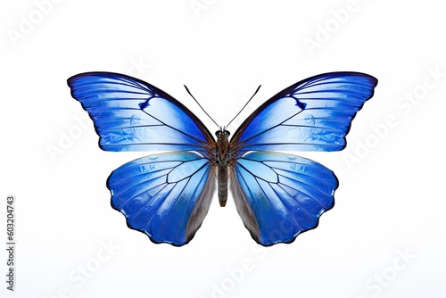 Romantic Flutter. Beautiful Butterfly in Nature, Isolated on White Background. Generative AI illustrations. © Thares2020