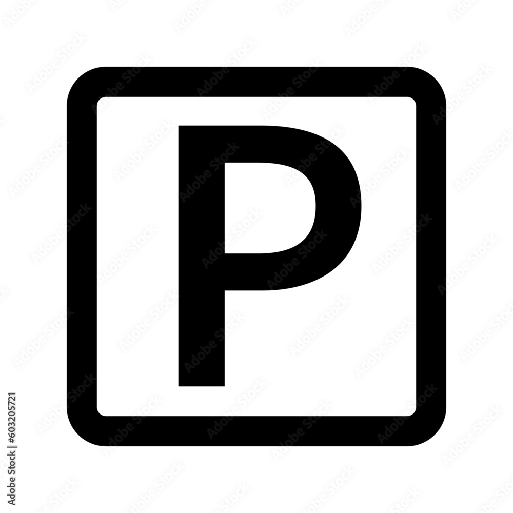 Simple parking lot guide sign. Vector. Simple parking lot guide sign. Vector.
