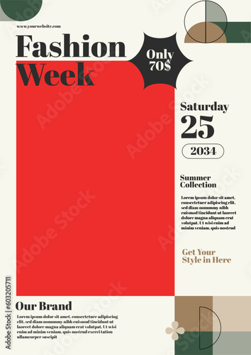 Poster Fashion Week Sale Design Template