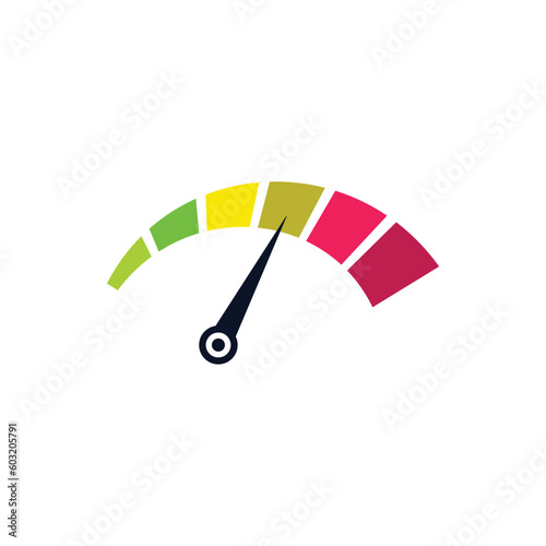 speedometer icon vector