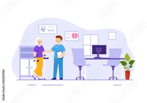 Anamnesis System Vector Illustration for Information About the Disease and Healthcare Database in Flat Cartoon Hand Drawn Landing Page Templates