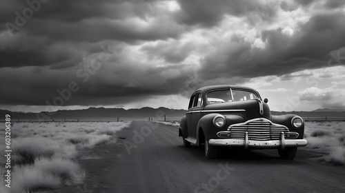 Old Car in Black and White © DesignDepot