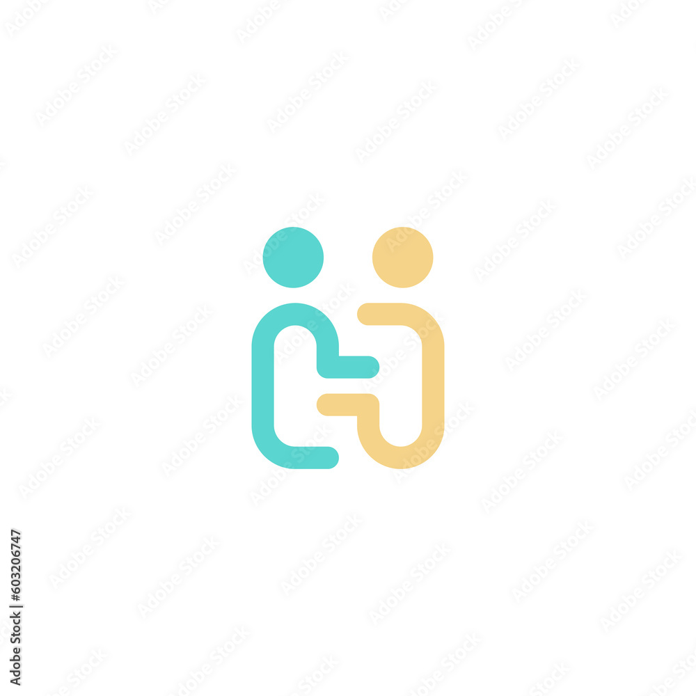 initial H with people logo template. Letter H logo initial H with people logo template. Letter H logo