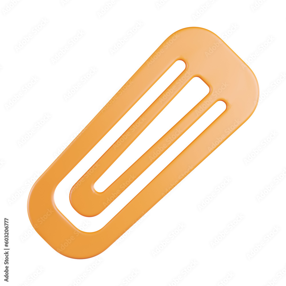 Hair Clip 3D Icon Hair Clip 3D Icon