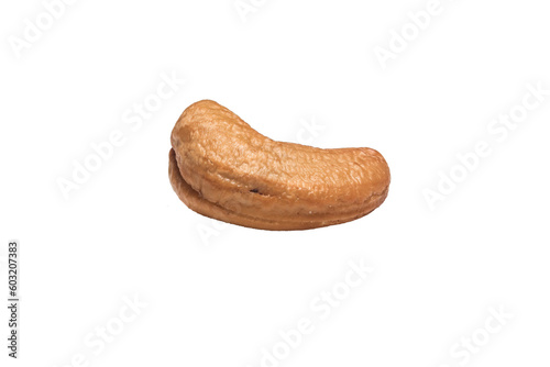 One cashew nuts stock photo, isolated on the transparent background. commercial stock photo.