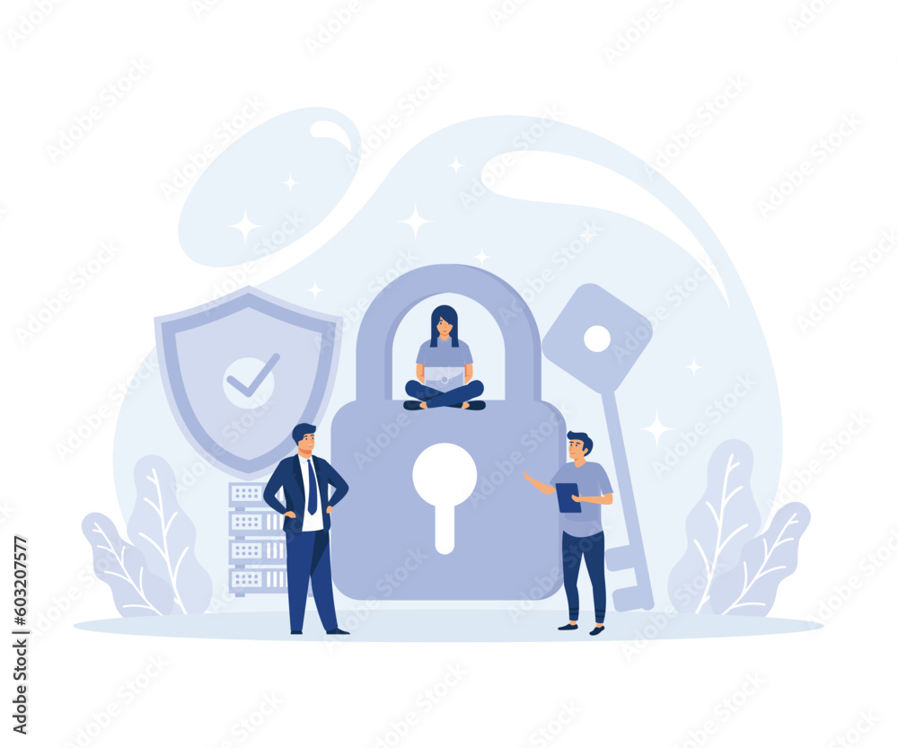 hacker attack concept, database security, phishing, hackers stealing personal data, flat vector modern illustration hacker attack concept, database security, phishing, hackers stealing personal data, flat vector modern illustration