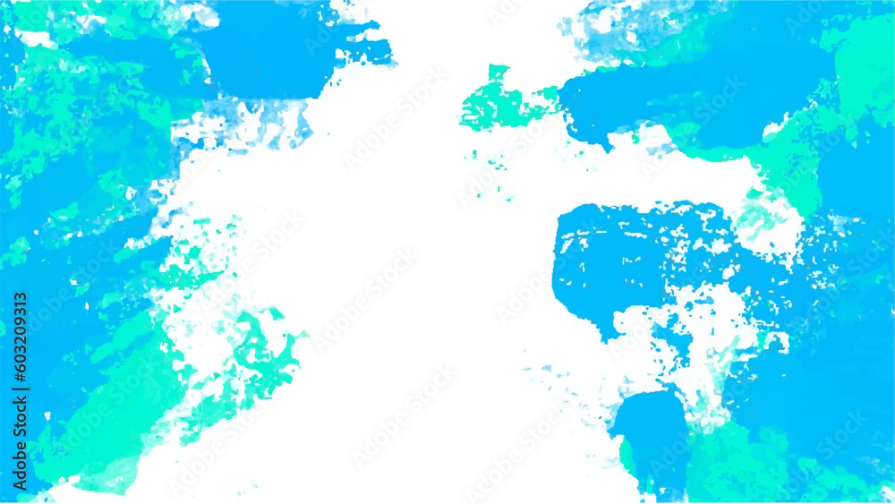 Naklejka premium Abstract blue watercolor background.Hand painted watercolor. vector