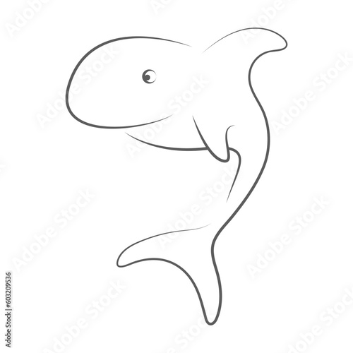 shark logo vector illustration design