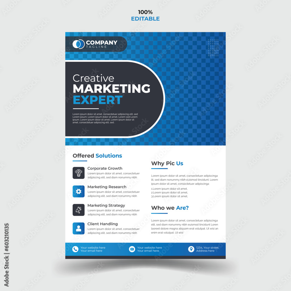 Unique, creative, and modern Business Flyer Corporate Flyer Template. Unique, creative, and modern Business Flyer Corporate Flyer Template.