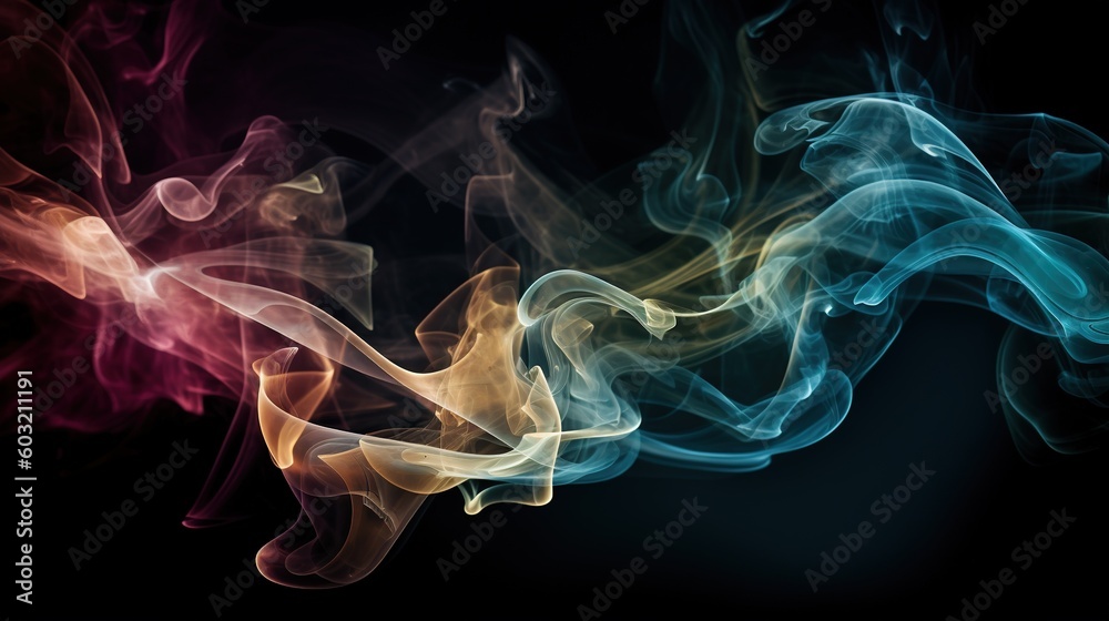 colorful swirls of smoke colorful swirls of smoke