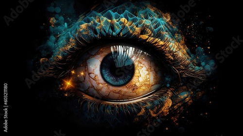 a mystical and magical eye