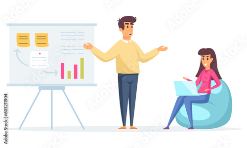 Business Meeting People Logo Design 