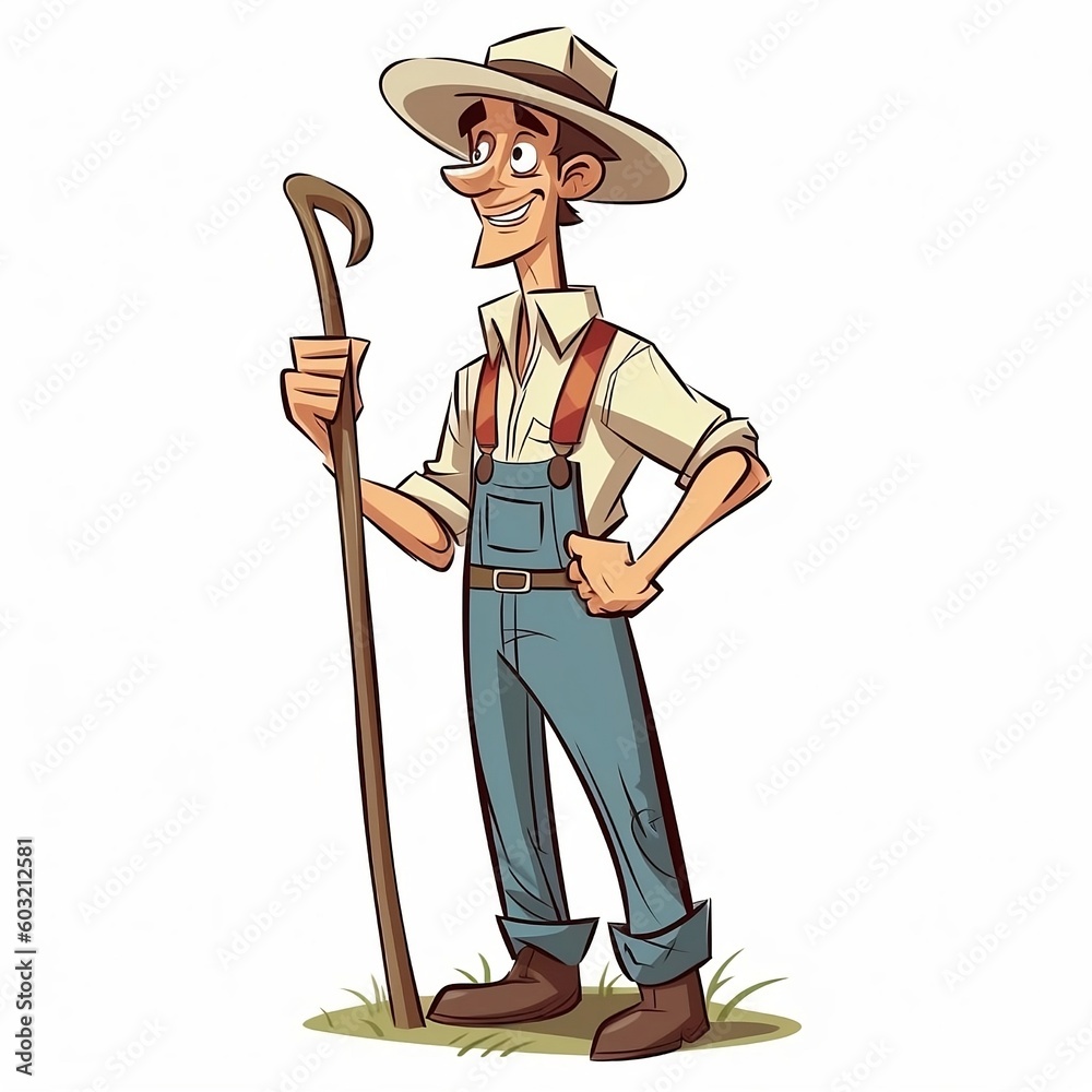 farmer with a shovel farmer with a shovel