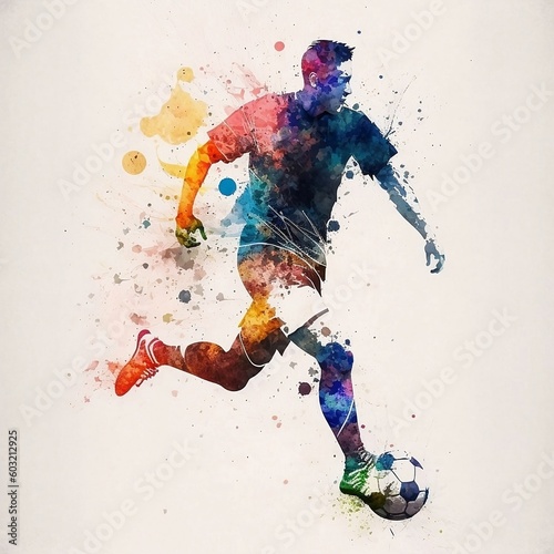 soccer player with ball