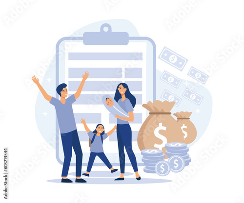 Characters giving Five Star Feedback. User Experiences Concept, isometric vector modern illustration