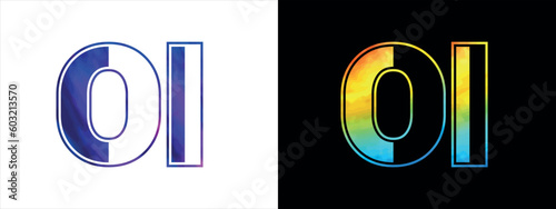 Initial letter OI logo Icon vector design template. Premium luxurious logotype for corporate business identity