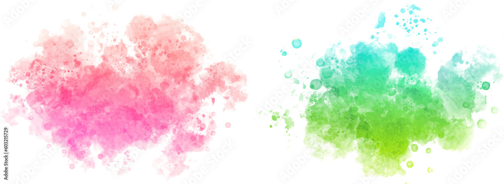watercolor vector stains; background for texts - obrazy, fototapety, plakaty 