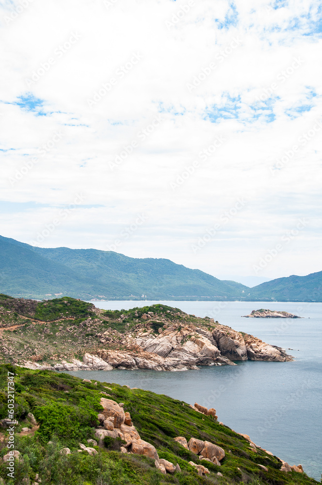 Vinh Hy Bay is located in Nui Chua Biosphere Reserve , This photo was taken while traveling on the pass to Vinh Hy Bay