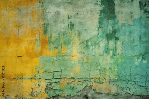Faded painted wall textured background. Generative AI