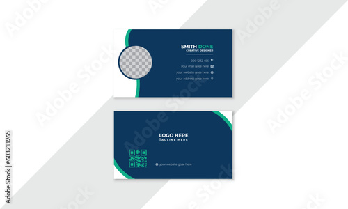 Modern business card design, Professional business card template,