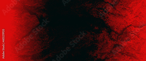 Panorama dark grey red slate background or texture. Panorama red slate background, Black blood red grunge or horror background. Old rough concrete distressed texture.