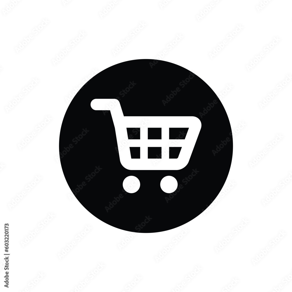 Shopping cart vector icon Shopping cart vector icon
