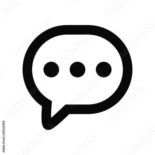 Message bubble vector icon