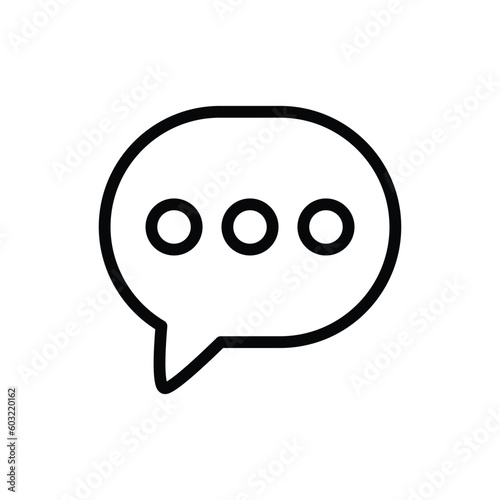 Message bubble vector icon